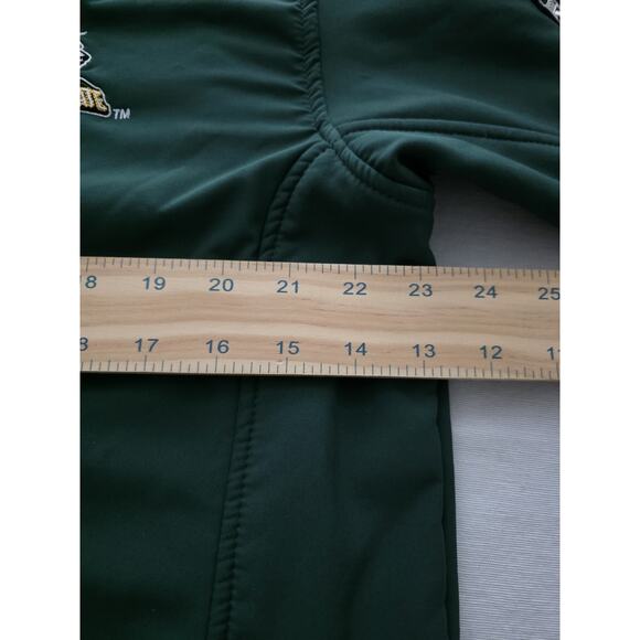 KA Knights Apparel Wright State Raiders Mens L Green Full Zip Jacket Pre-owned - Picture 10 of 13